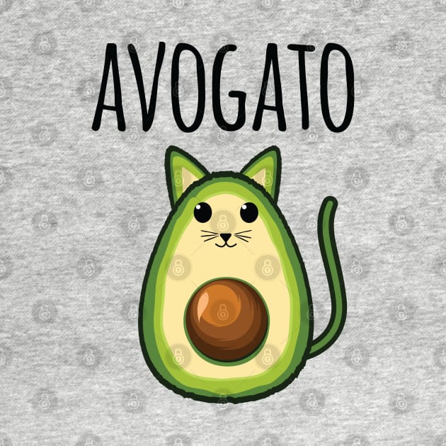 Avogato Funny Avocado Cat by Pennelli Studio